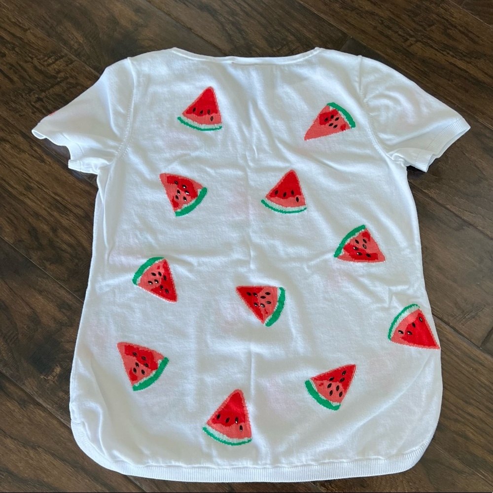 Talbots Watermelon top - Picture 6 of 8